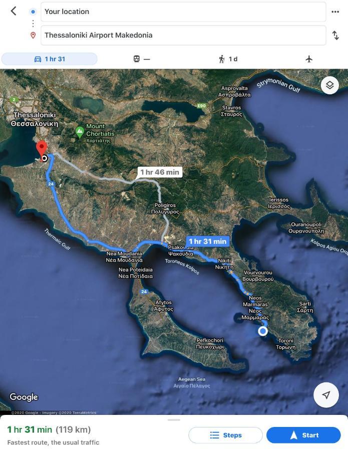 Hidden Gem Sithonia Villa Metochi Agias Kiriakis Exterior photo